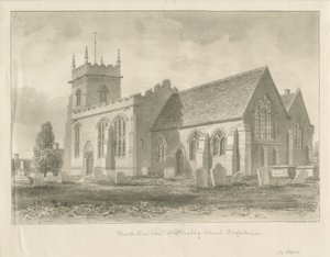 Bradley Church: sepia tegning, 1842