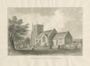 Bucknall Church: sepia tegning af John Buckler
