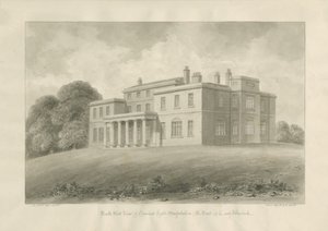Canwell Hall: sepia tegning af John Buckler