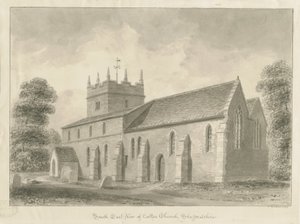 Colton Church: sepia tegning, 1842 af John Buckler