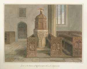 Cornwall - Kilkhampton Church, 1827 af John Buckler