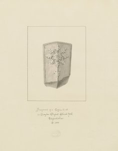 Drayton Bassett Church - kistelåg: sepia tegning, 1838 af John Buckler