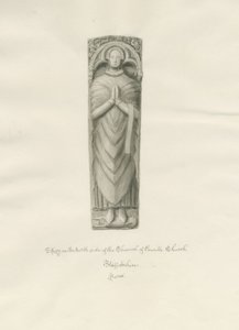 Enville Kirke - Billede: sepia tegning af John Buckler