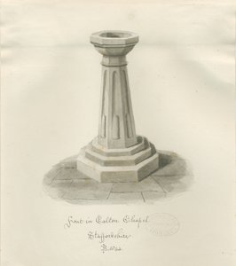 Skrifttype i Calton Chapel - Nu 