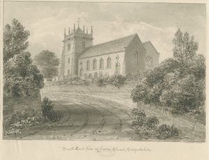 Horton Church: sepia tegning af John Buckler