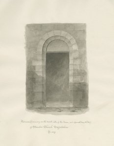 Interiør af Standon Church: sepia-tegning, 24. maj 1847 (tegning) af John Buckler