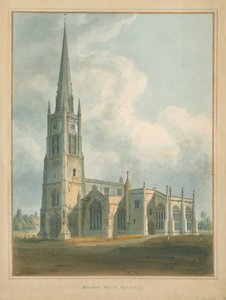 Oxfordshire - Bloxham Church, 1802 af John Buckler
