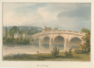Oxfordshire - Henley upon Thames Bridge, 1826 af John Buckler