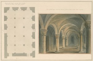 Oxfordshire - Oxford - Crypt of St. Peter i East Church, 1803 af John Buckler