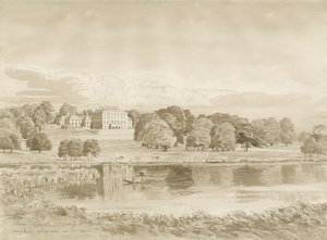 Patshull House: sepia wash drawing, 26 Aug 1820dani