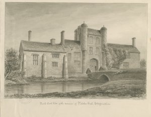 Pillaton Hall: sepia tegning af John Buckler