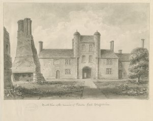 Pillaton Hall: sepia tegning af John Buckler