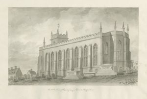 Rowley Regis Church: sepia drawing, 1847dani af John Buckler