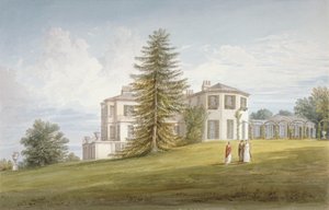 Sydvestudsigt over Bromley Hill, Bromley, Kent, 1815 af John Buckler