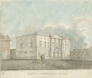 Stafford - Chetwynd House: sepia tegning af John Buckler