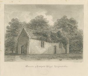 Statfold Kapel: sepia tegning af John Buckler