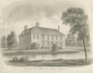 Sten - Aston Hall: sepia tegning af John Buckler