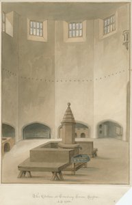 Sussex - Cowdray House - Interior of Kitchen, 1830 af John Buckler