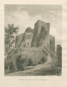 Tamworth Castle: sepia-tegning, april 1849 (tegning) af John Buckler