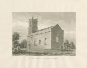 Warslow Kirke: sepia tegning af John Buckler
