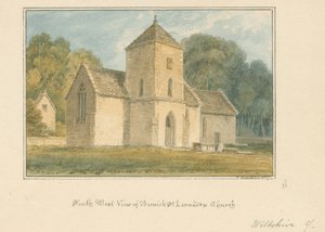 Wiltshire - Berwick Saint Leonard Church, 1817 af John Buckler