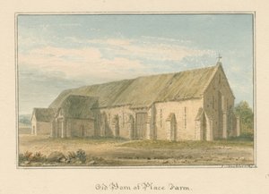 Wiltshire - Place Farm - Old Barn, 1817 af John Buckler