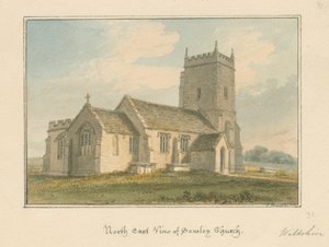 Wiltshire - Semley Church, 1817 af John Buckler