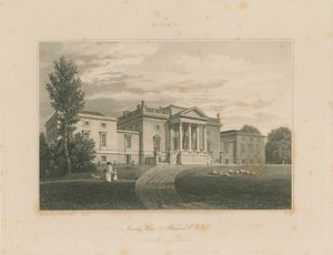 Wiltshire - Stourhead - Mansion: gravering af John Buckler