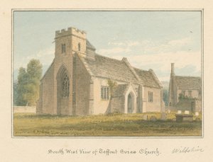 Wiltshire - Teffont Evias kirke af John Buckler