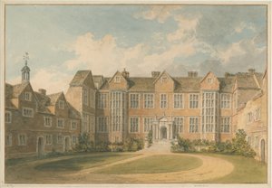 Yorkshire - York - Heslington House interiør, 1818 af John Buckler