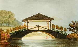 En rustik bro, fra Ackermanns kunstlager