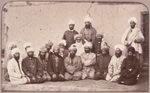 Sirdar Habeeboolah [sic] Gilzai og andre Khans, 1879 af John Burke