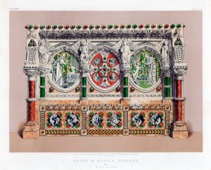 Sten og marmor Reredos, 1800-tallet.