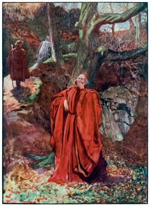 "Kristne og håbefulde lader ateisten grine" fra "Pilgrimens fremskridt fra denne verden, til det som skal komme" af John Bunyan af John Byam Liston Shaw