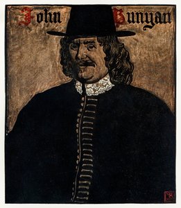 John Bunyan (1872-1919) forfatter til The Pilgrims Progress From This World, To That What Is To Come, illustration af Byam Shaw (1872-1919) af John Byam Liston Shaw