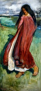 Spring, ca. 1910 (gouache på papir) af John Byam Liston Shaw