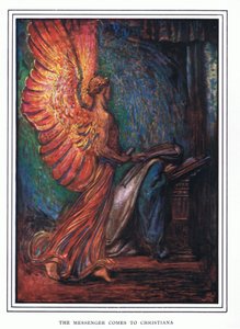 Budbringeren kommer til Christiana af John Byam Liston Shaw