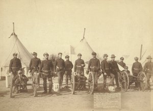 Berømt batteri "E" fra 1. artilleri af John C. H. Grabill