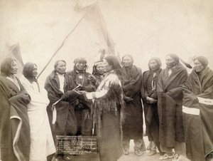 Indiske høvdinge i Deadwood, South Dakota, 1891
