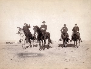 Ser fjendtlig indianerlejr, 1891 af John C. H. Grabill