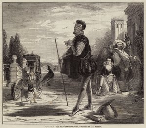 Malvolio i solen, tolvte nat af John Callcott Horsley