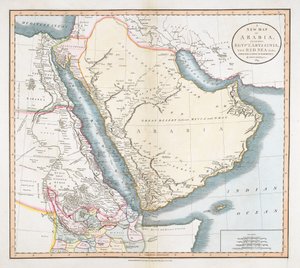Et nyt kort over Arabien, inklusive Egypten, Abessinien, Det Røde Hav osv. osv. fra de seneste autoriteter.