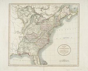 Et nyt kort over Amerikas Forenede Stater, fra de seneste myndigheder, 1806