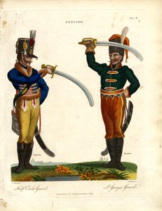 Fægtestilarter: Halvcirkelgarde og Sankt Georgsgarde af John Chapman