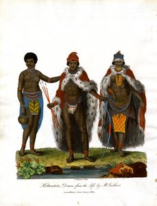 Hottentotter tegnet ud fra livet af M. Vaillant af John Chapman