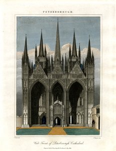 Vestfronten af Peterborough Cathedral af John Chapman