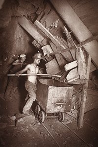 En mølle ved 412, Dolcoath mine, illustration fra 