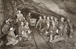 "Croust time", East Pool mine, illustration fra 