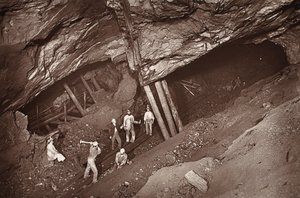 The 70 tram-road, East Pool mine, illustration fra 