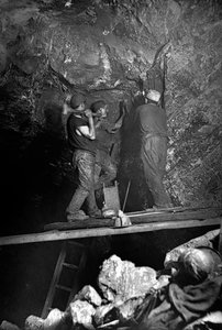 Underjordisk minedrift, Colcauth, Cornwall af John Charles Burrow